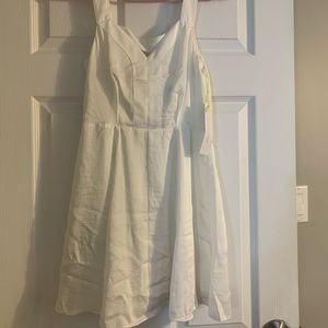 Brand New BCBG mini dress. Color: Chalk